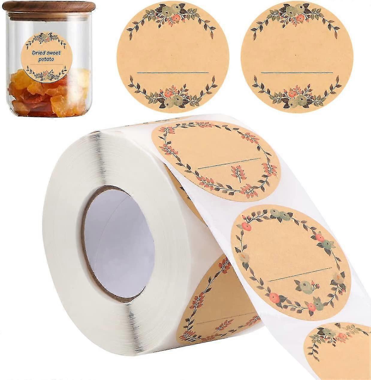 Self-adhesive Label, Can Be Used For Cans, Clothing, Kraft Paper Bags