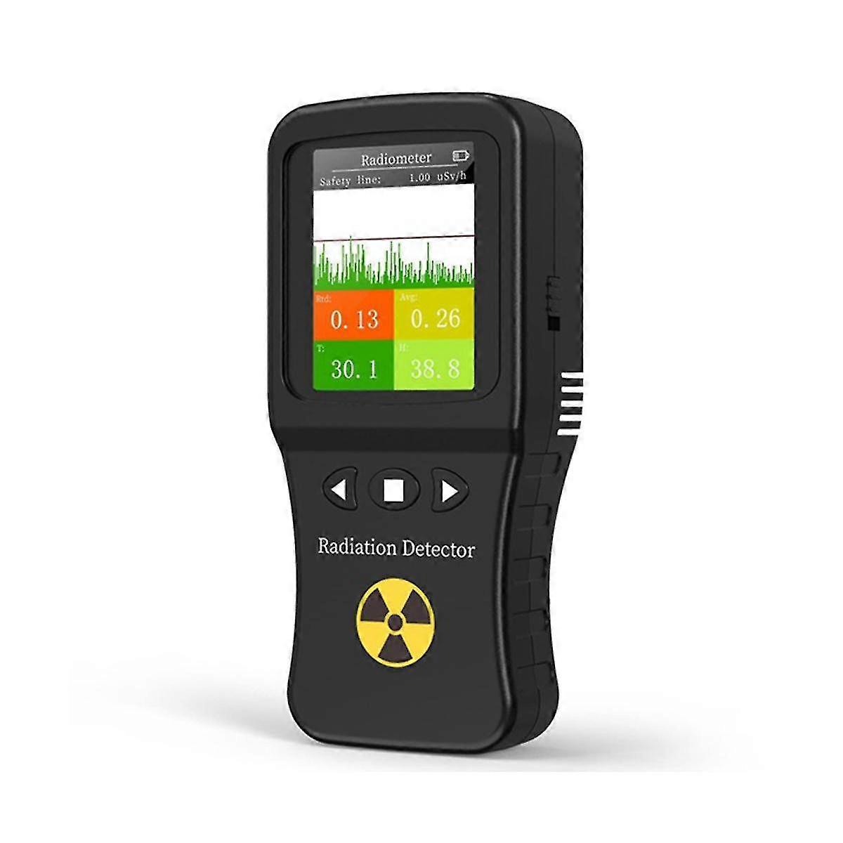 Geiger Counter Nuclear Radiation Detector Real-time Mean Cumulative Dose Modes Tester Temperature H