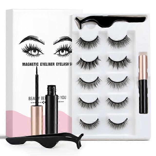 Manyetik Kirpik Seti, Mıknatıs sıvı eyeliner kirpikler ve cımbız Seti