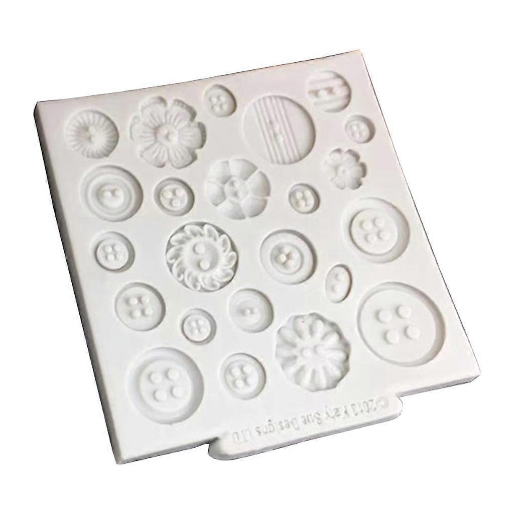 Button Shape Cake Mold Craft Cake Chocolate Clay Soap Decorating Family Safe