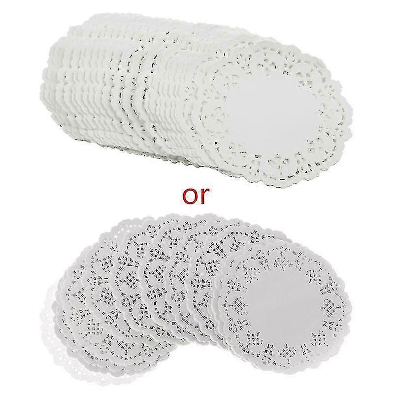 200 Pcs Lace Round Doi Cake Pack Pads Wedding Tableware