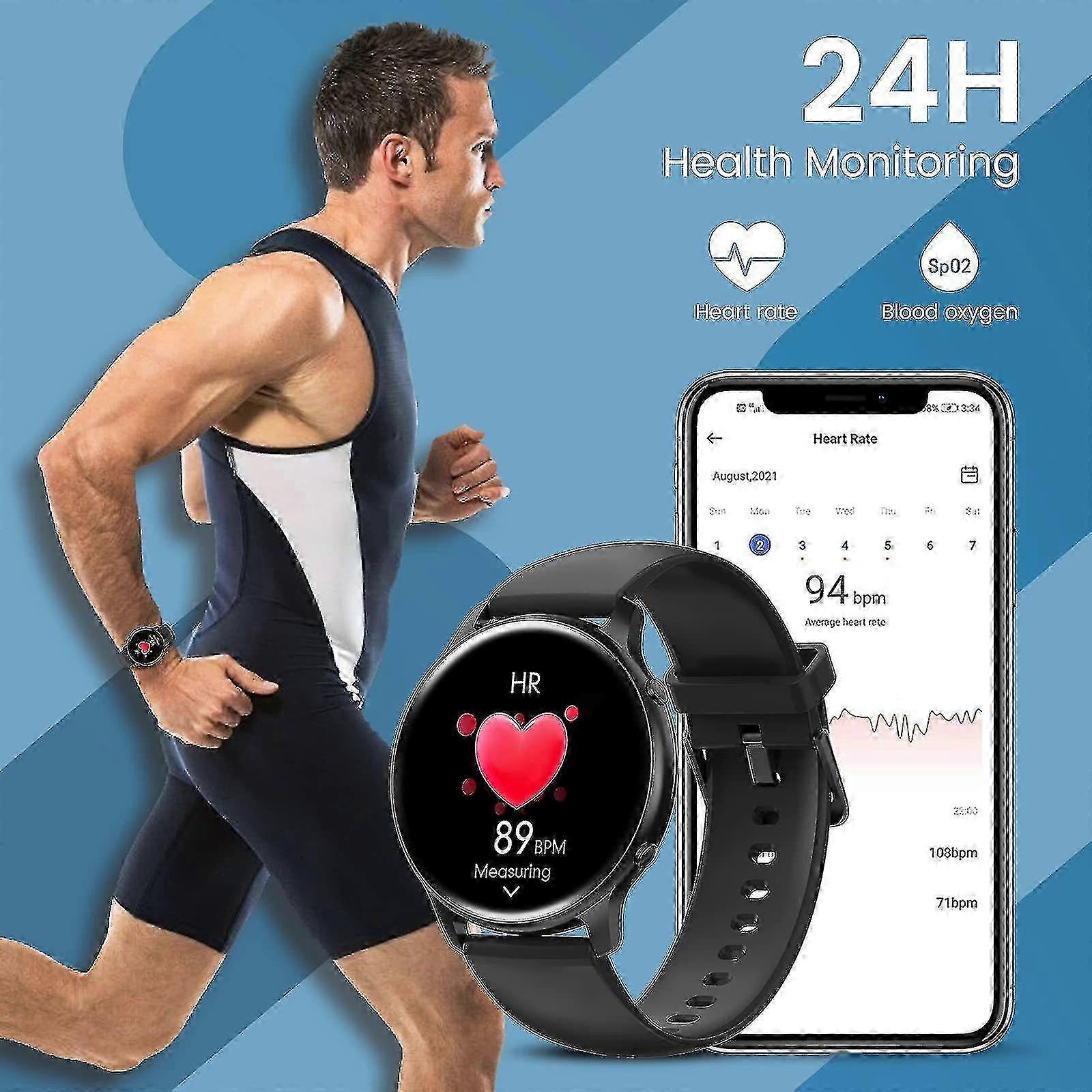 Schrittzähler Fitness Uhr Spo2 Smartwatch Men Women, Waterproof