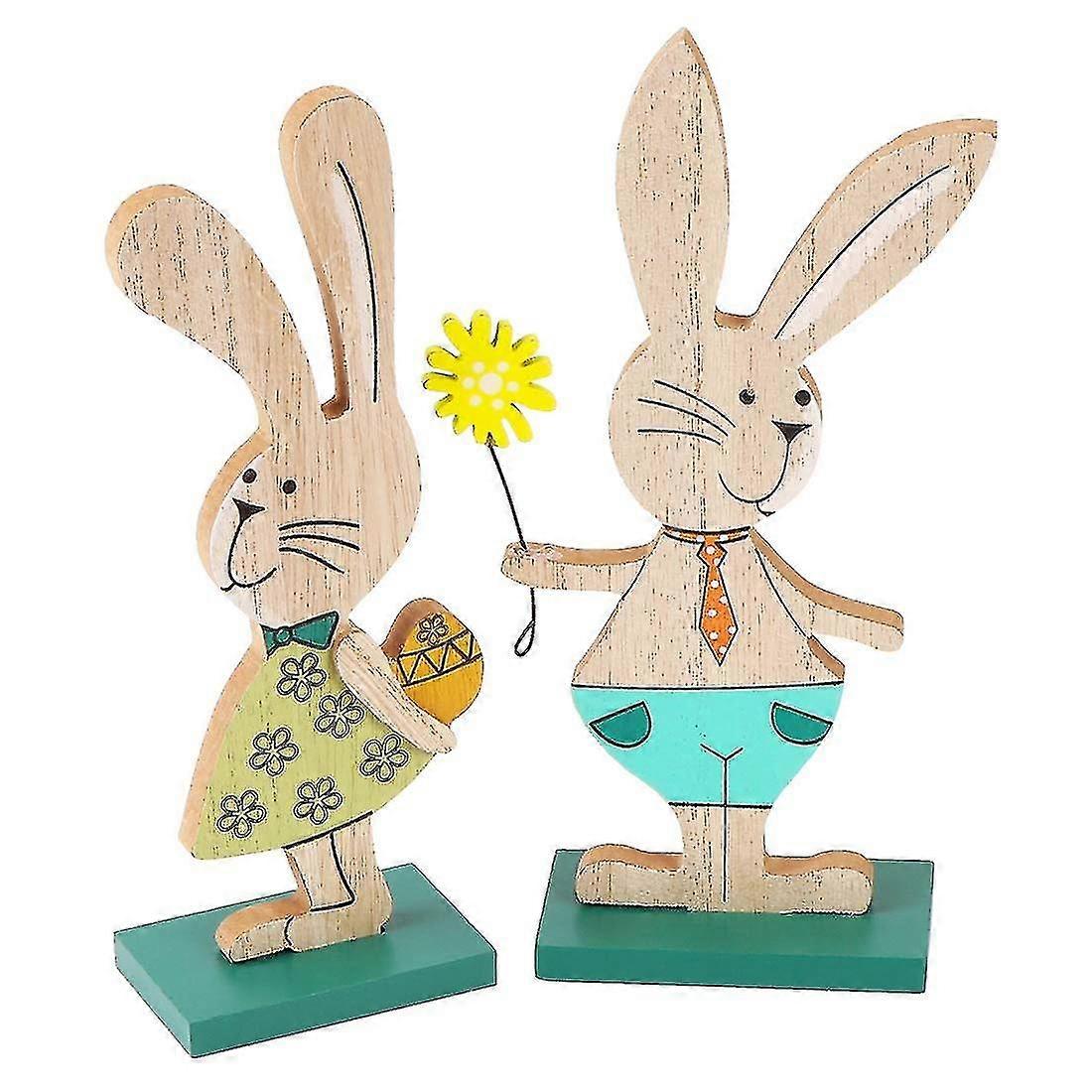 Easter Bunny Decoration Wooden Easter Bunny Easter Decorations