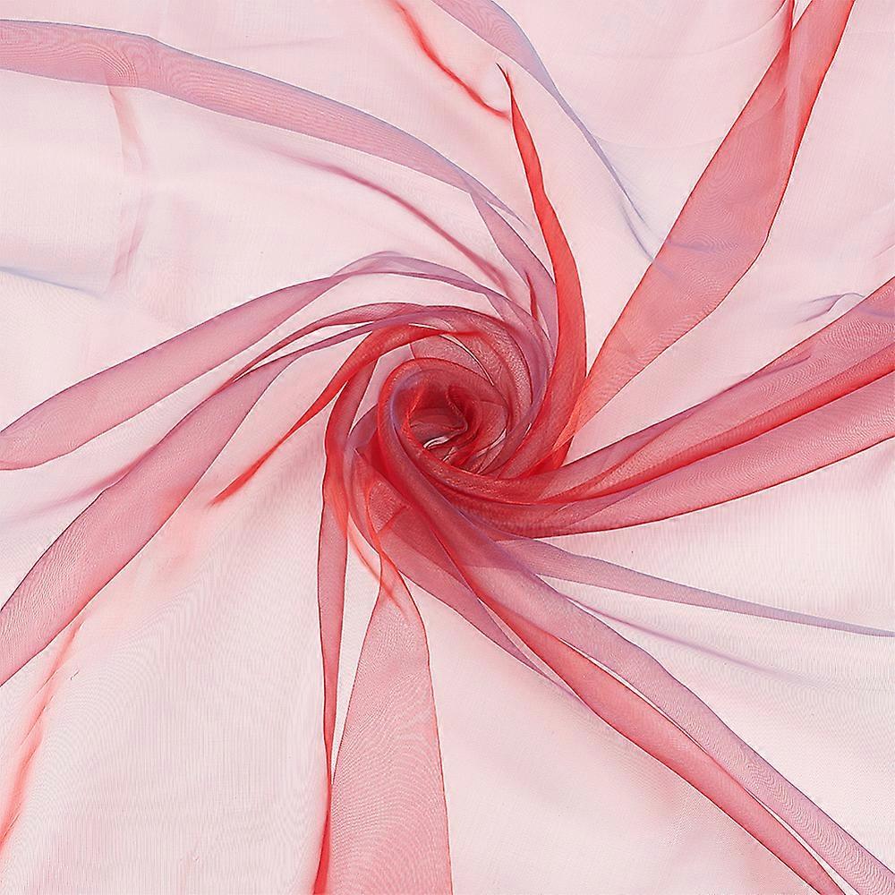 Polyester Organza Fabrics Clothing Accesories Cerise 152cm