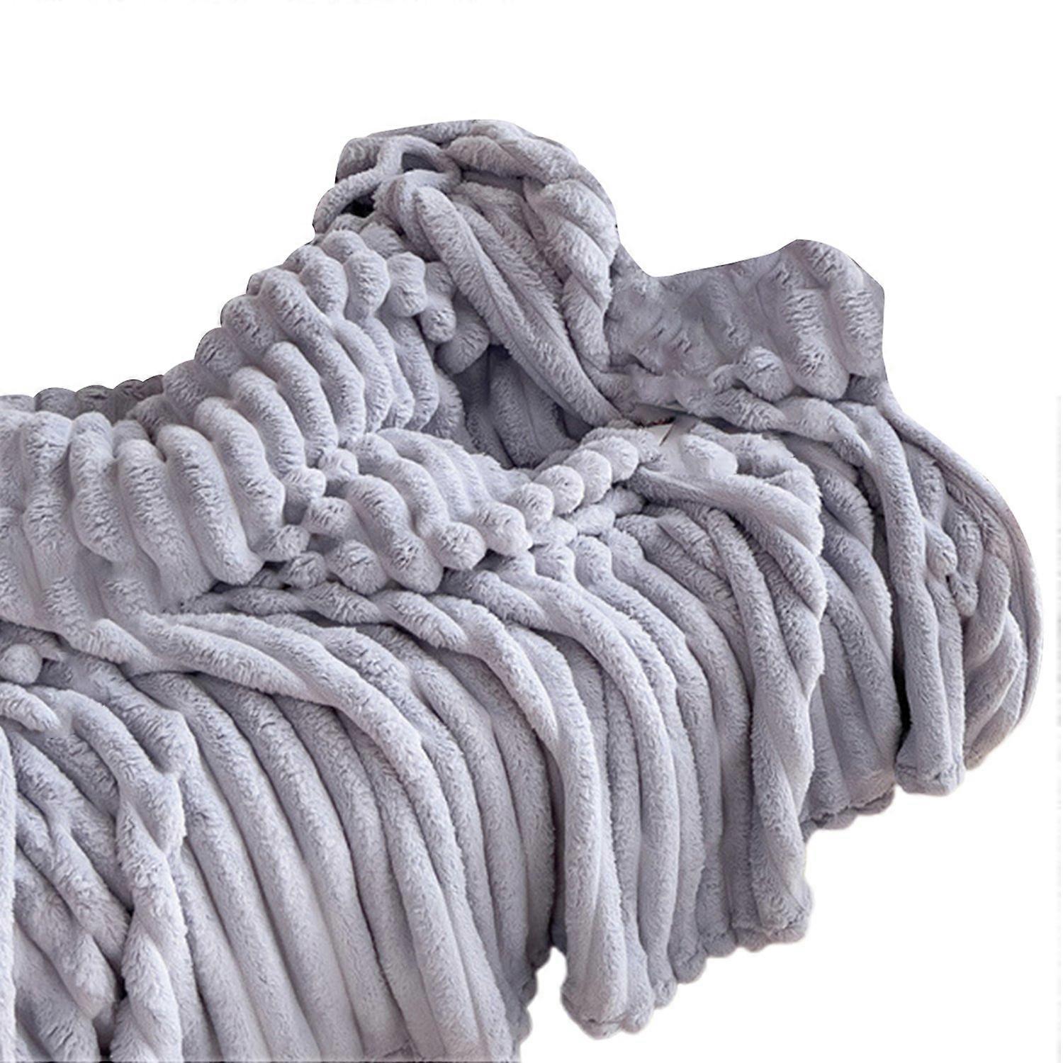 Winter Blanket Ultra-Soft Double-Sided Plush Comfort Pure Color Maximum Comfort Microfiber Super