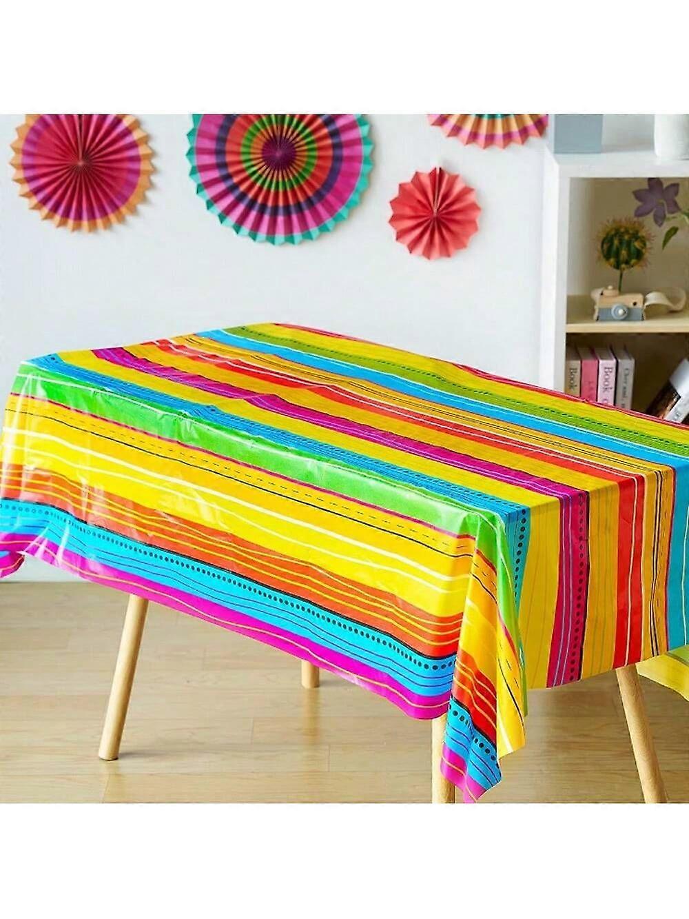 1 قطعة المكسيكية عيد العيد حزب مفرش المائدة الديكور لعيد ميلاد ليلة العيد تاكو ومستلزمات الحفلات المكسيكية ، 54 × 108 بوصة