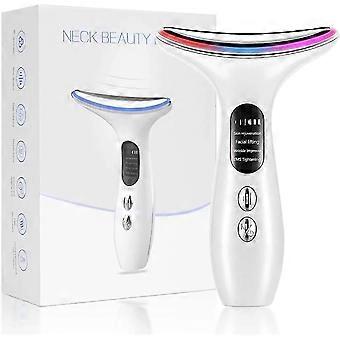 Masseur pour le visage contre les rides, appareil de beauté du visage avec 4 modes, appareil pour le visage anti-rides 45c pour le raffermissement de la peau Lifting blanc