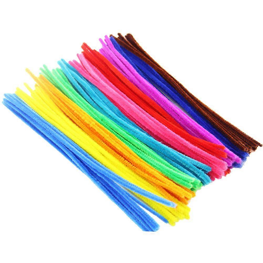 500buc colorate DIY ambarcațiuni Chenille tulpini răsucibile stick copii curățători de țevi Copil Handcraft Rod manual DIY Art Materiale Educative Jucărie (Co asortat