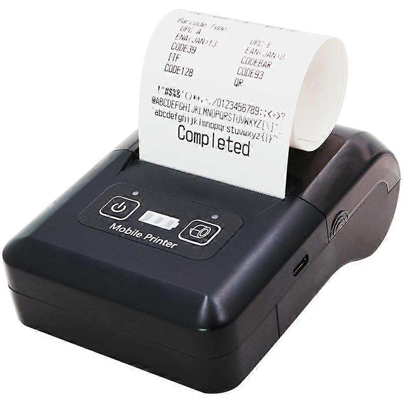 Type C H20 USB + Bluetooth 203DPI Portable Thermal Printer 48mm Receipt Printer