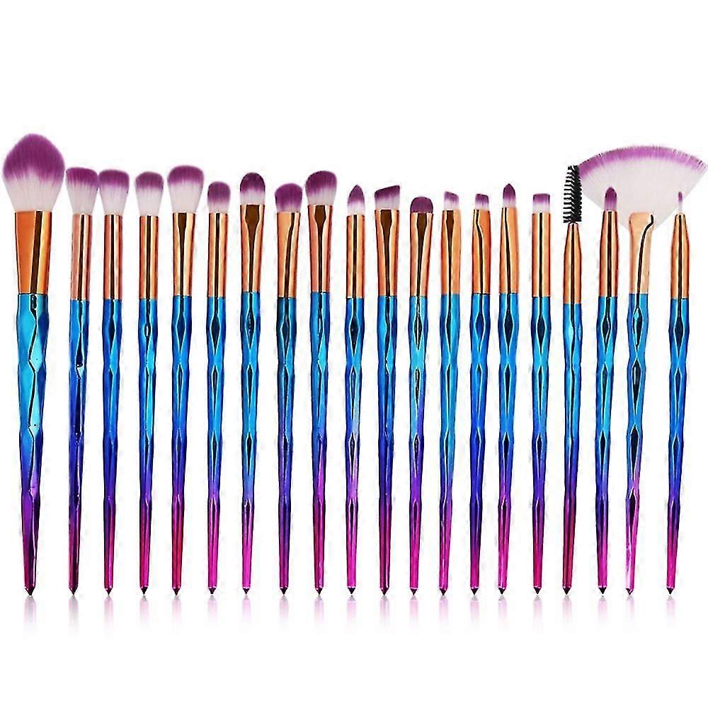 Eye Brush Set, 20 Pcs Unicorn Eyeshadow Eyeliner Blending Crease Kit Makeup Brushes Make Up Foundation Eyebrow Eyeliner Blush Cosmetic Concealer Brush
