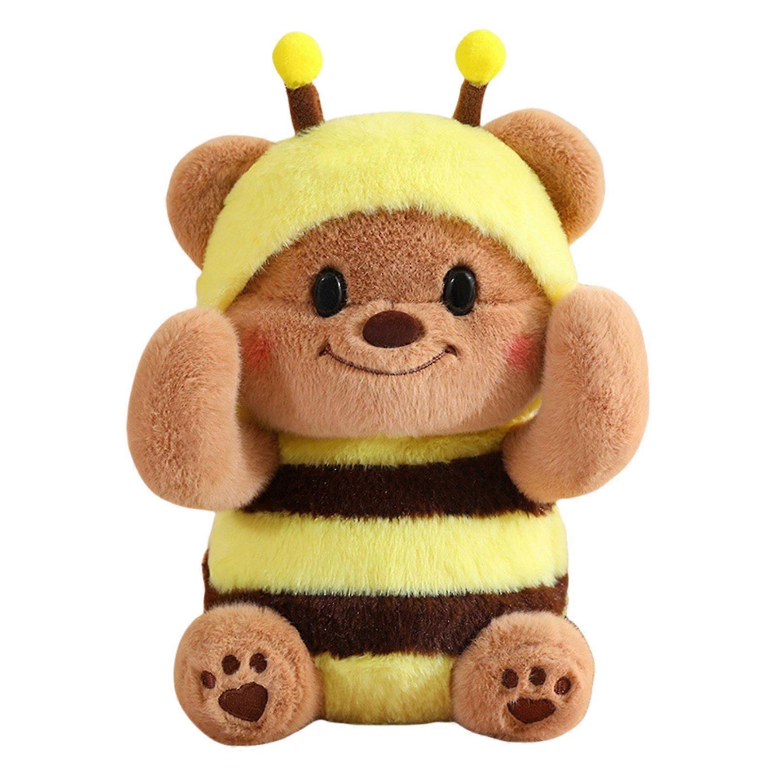 Poupée ours en peluche au beurre, jouet doux et confortable pour l'éducation précoce des tout-petits