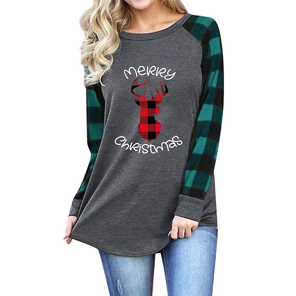 shirt Casual Xmas Tee Shirt Tops 