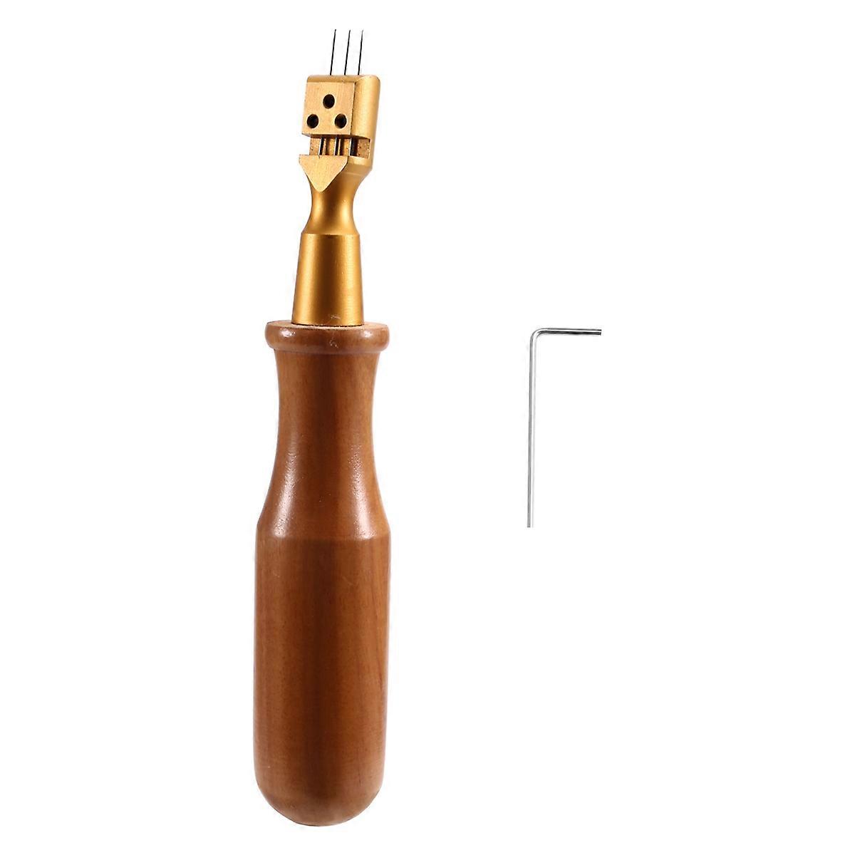 Piano Tuning Tool with Wood Handle Mallet Hammer Wrench Tuning Lever Piano Maintenance Tool