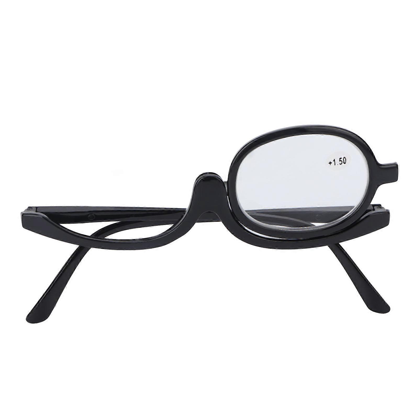 Magnifying Makeup Glasses Flip-Down Lens for Makeup (+1.50)