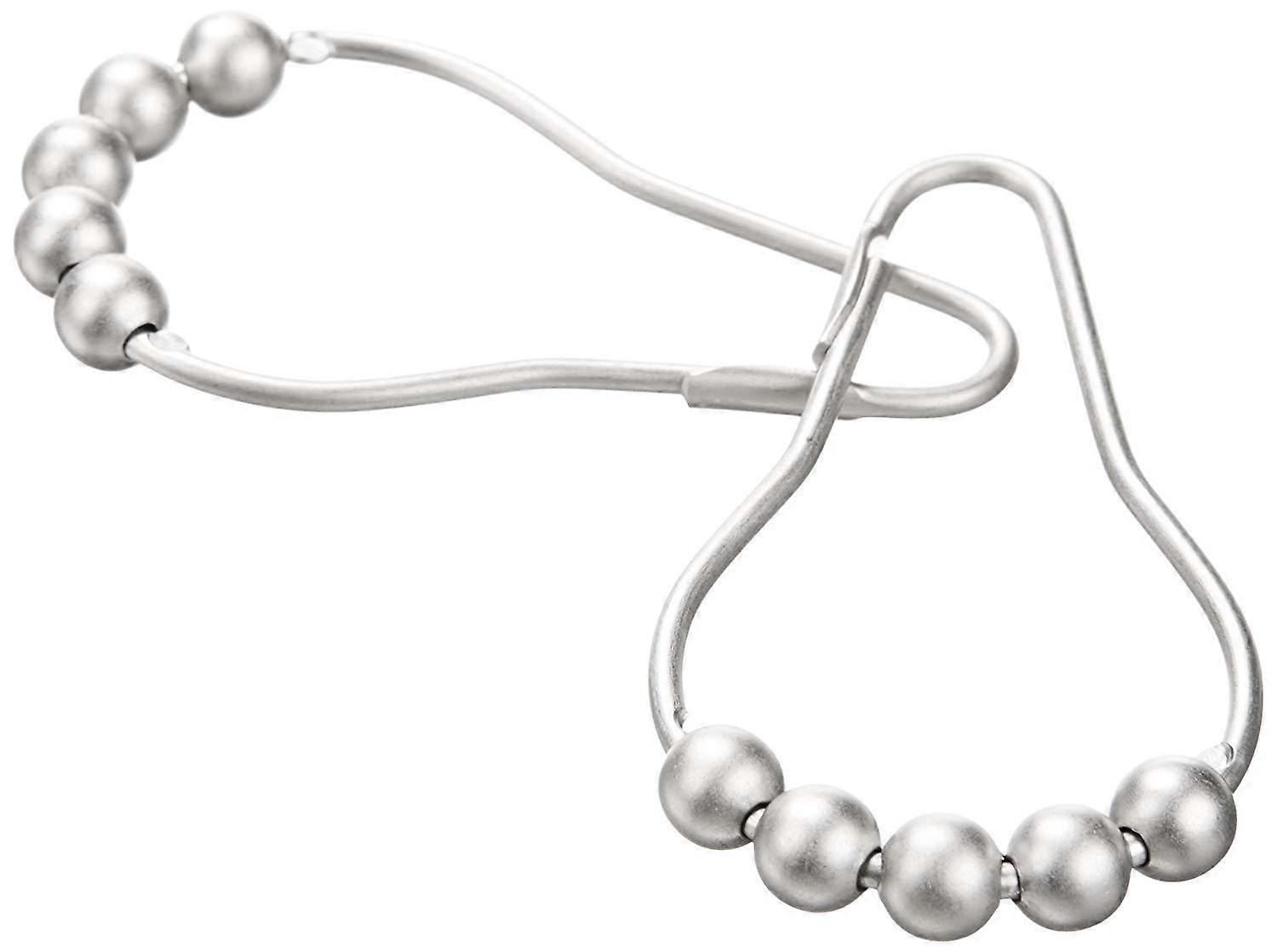 Chrome Shower Curtain Rings 0.28 x 5.25 x 6.25 Inches