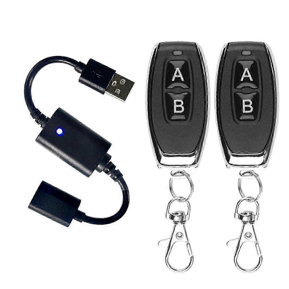 DC 5V USB Wireless Remote Control Switch Driver Power on Off for LED Light, Strip Reading Lamp, Light Fan & More