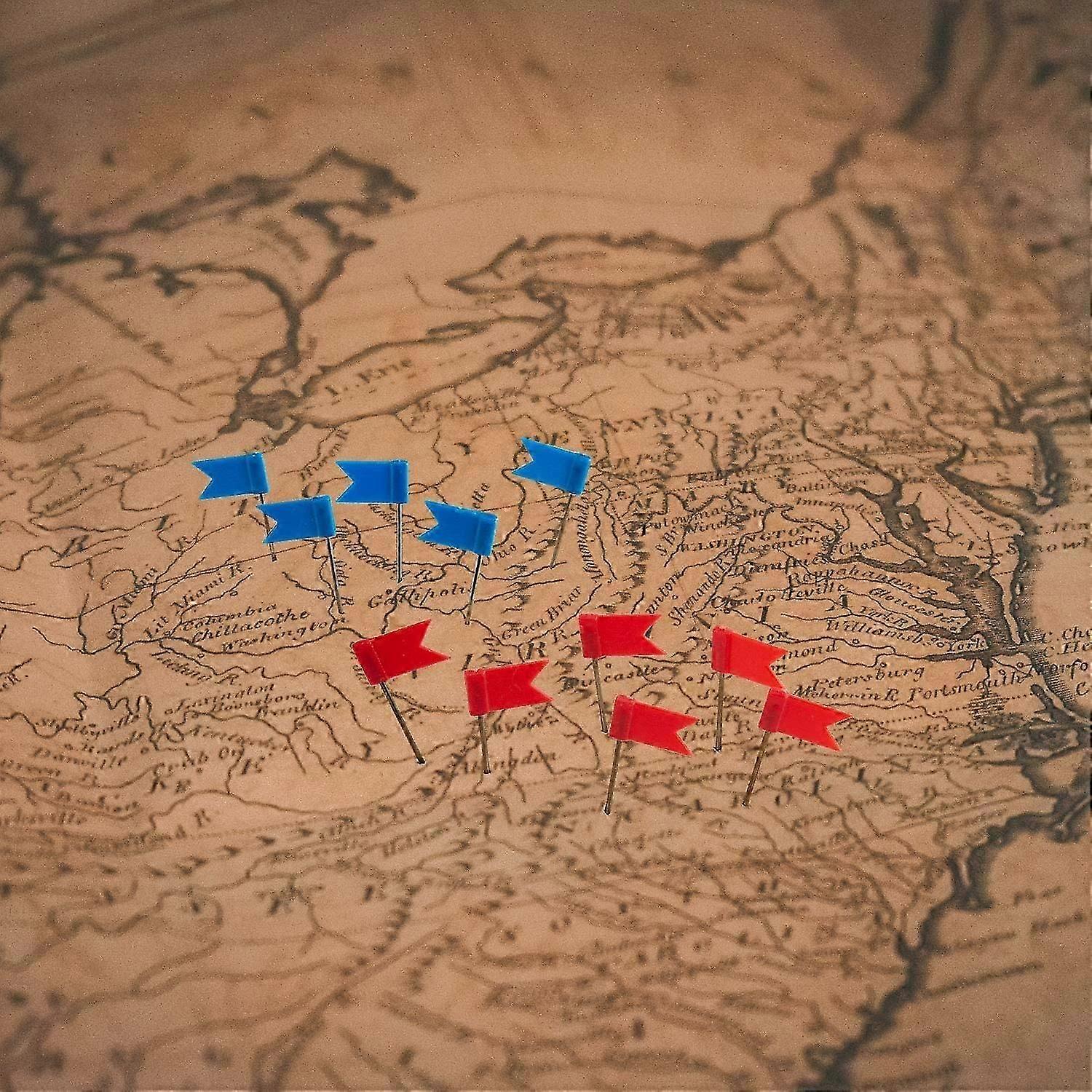 100 Pcs Colored Flag Push Pins Travel Map Tacks Marking Pins 7 Assorted 1859181046 Max 