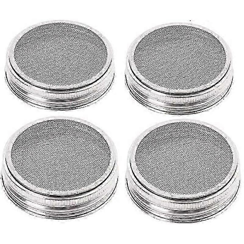 4-pack Stainless Steel Sprout Jar Lid Kit Mason Jar Making