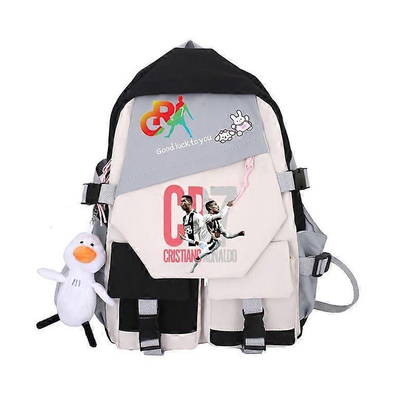 Cr7 حقيبة ظهر طالب عادية حرم المدرسة الإعدادية Aphmau حقيبة مدرسية ذات سعة كبيرة