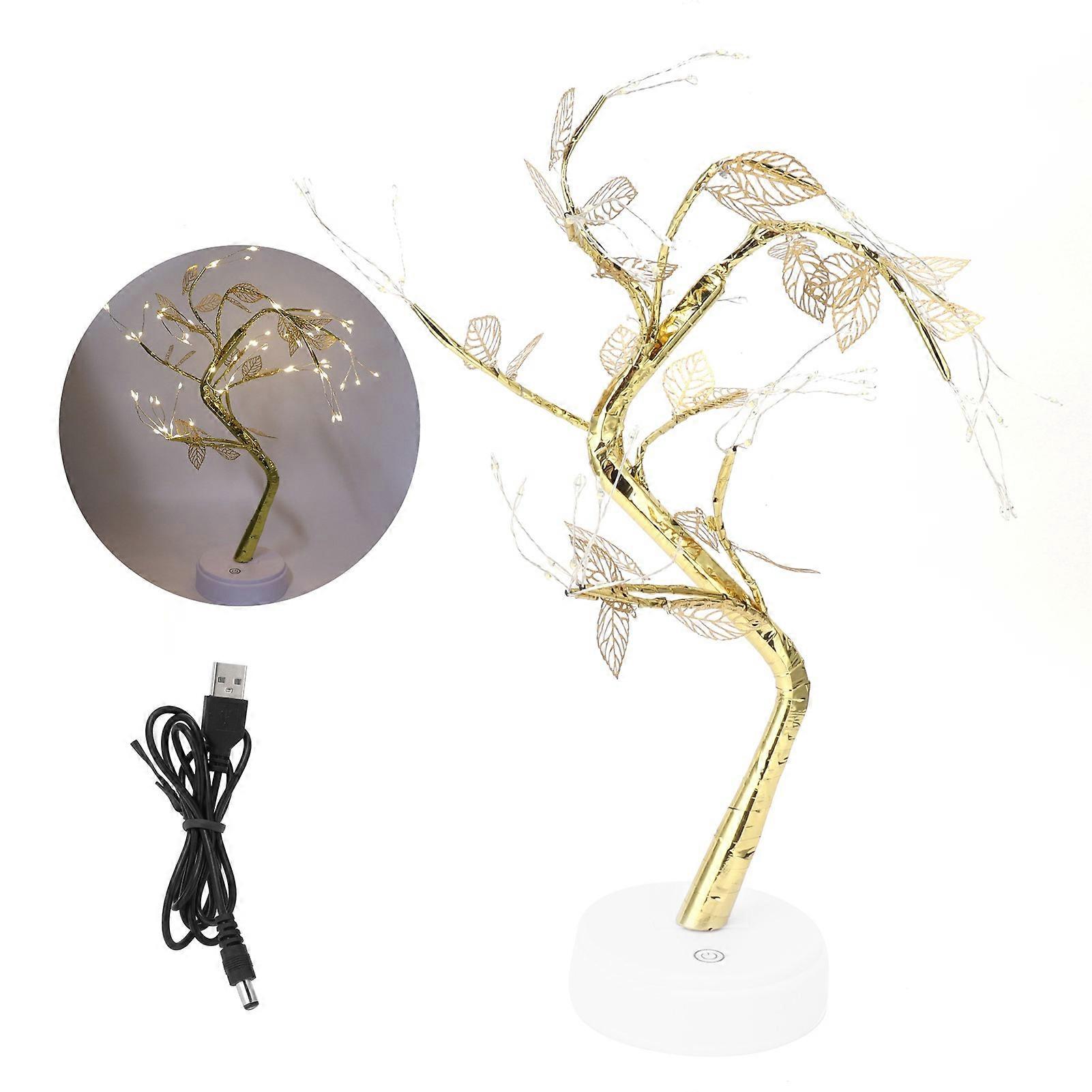 Tree Shape Light DIY 72LEDs Artificial en Leaf Tree Lamp USB Battery Operated Home Party Holiday Birthday Decoration Light