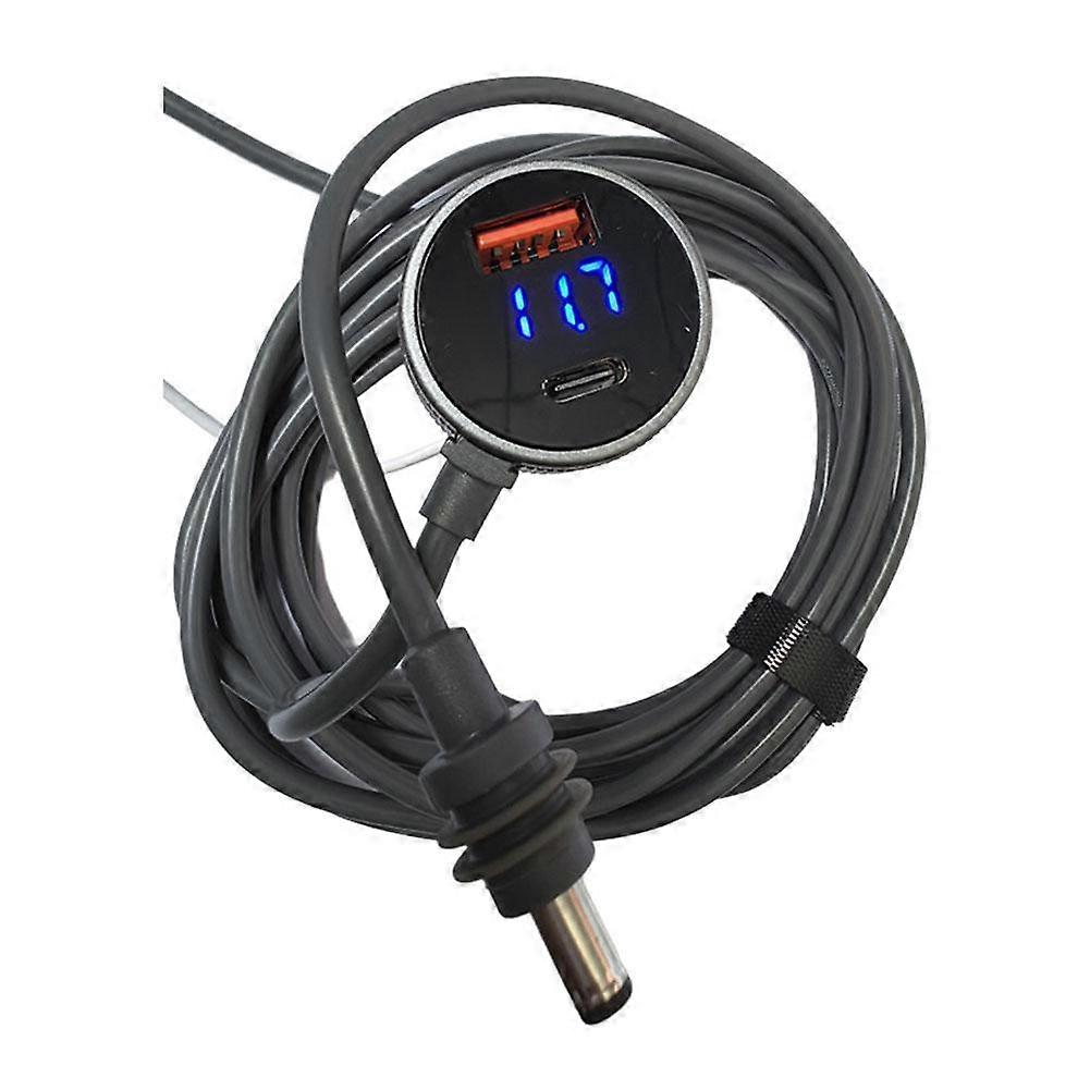 Second-generation Digital Display Vehicle Power Cable Suitable For Starlink Mini