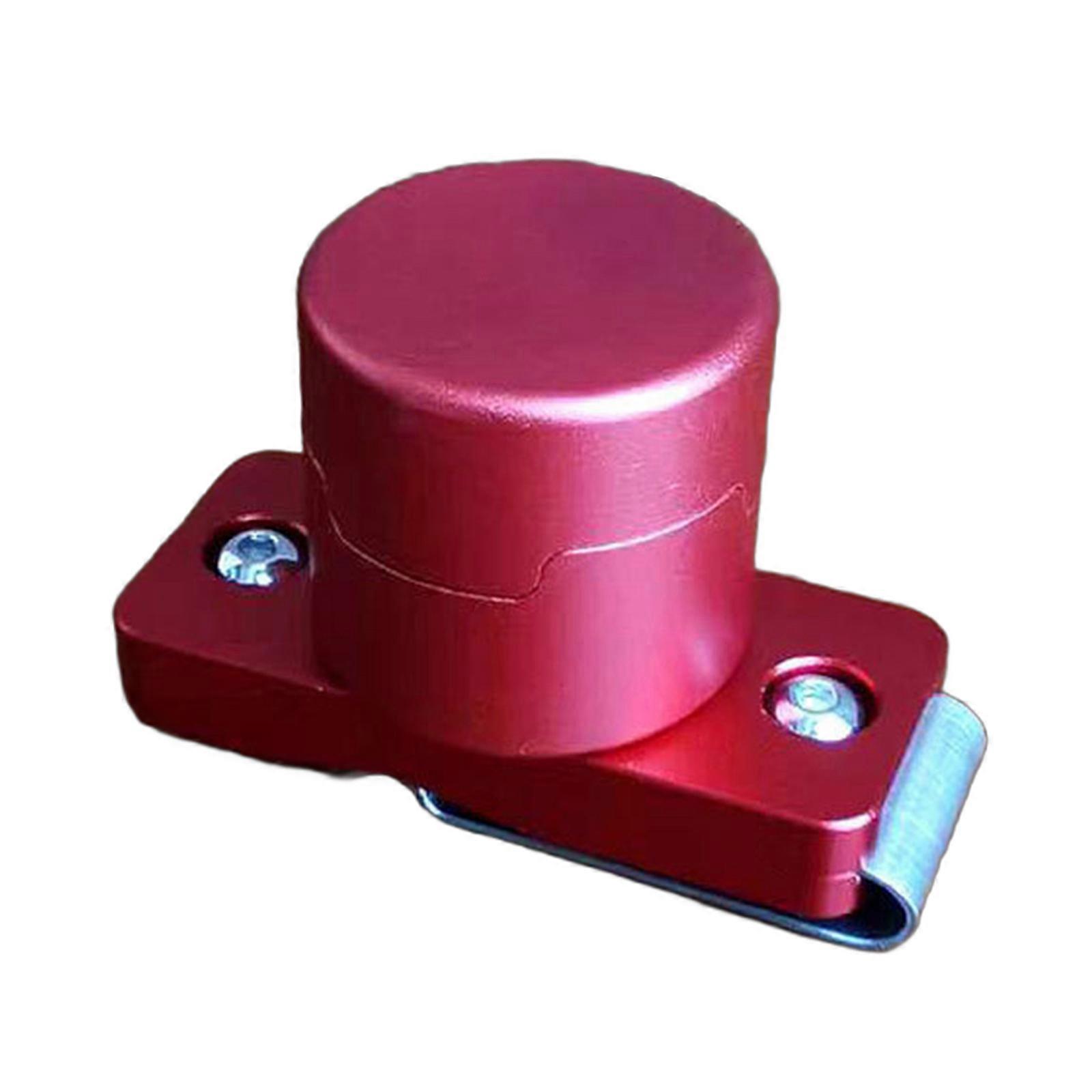 Tragbare Taschentasche Kreide Abdeckung Spitze Pricker Vorbereitungswerkzeug, Billardqueue, Snooker-Werkzeug, Magnetischer Clip Billardkreidehalter Rot