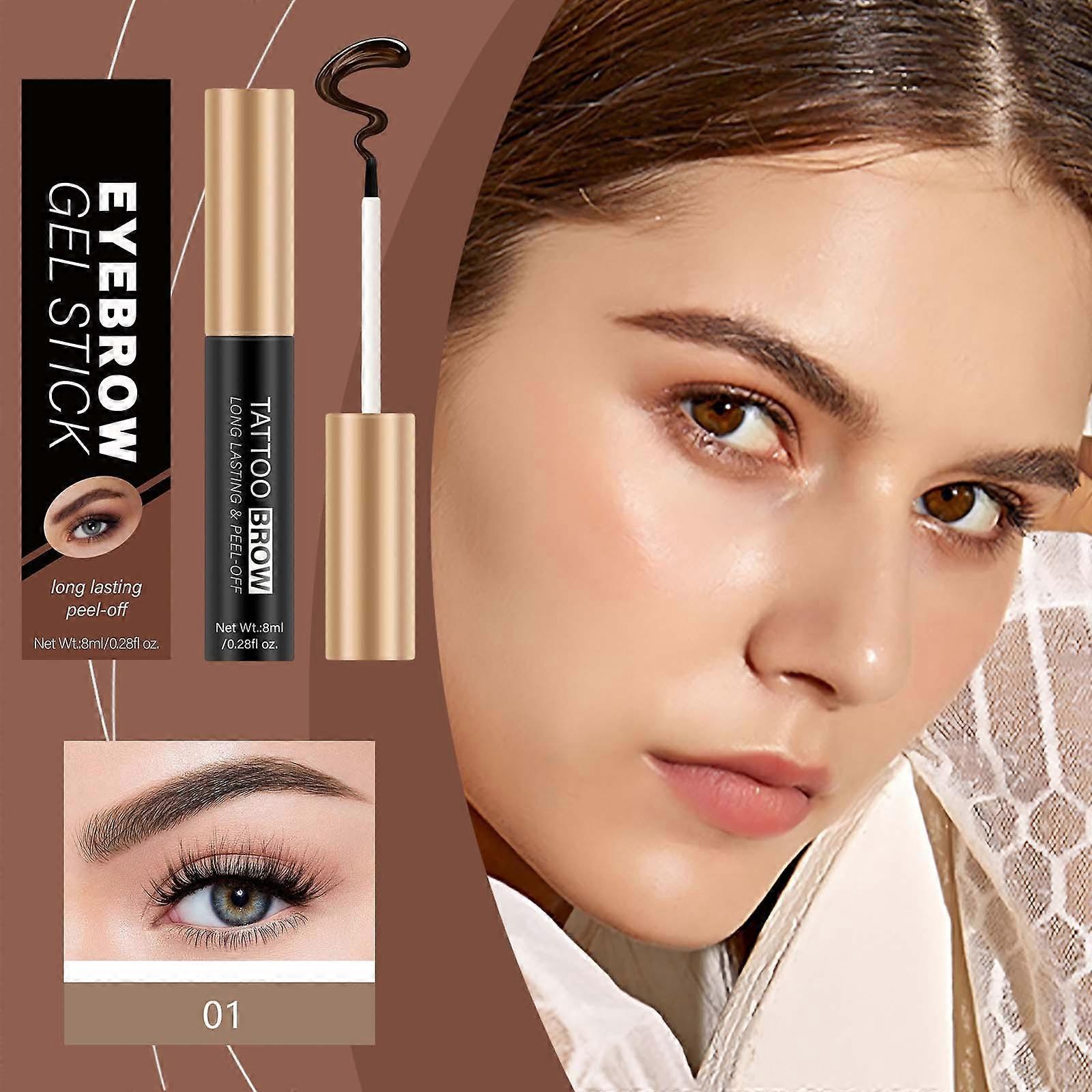Tearing Eyebrow Glue Is Durables Nonsmudging Waterproof And Sweatproof And Easy To Color Tris Color Eyebrow Cream Makeup PU340