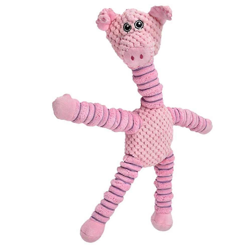 Pet Cat Dog Soft Squeak Chew Toy for Puppies - Interactive Plush Animal Training Plaything, 1Pc