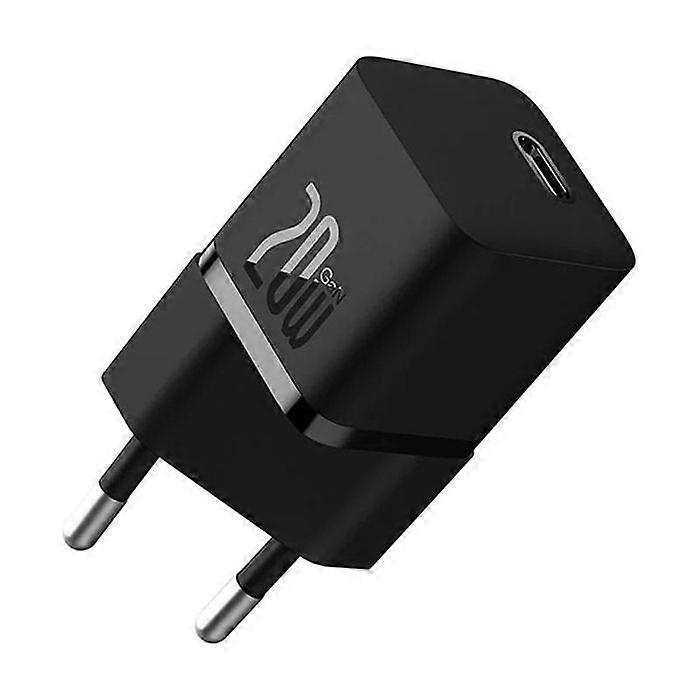 Cargador rápido - BASEUS - GAN 5 Mini - 20W - Tipo-C - Negro