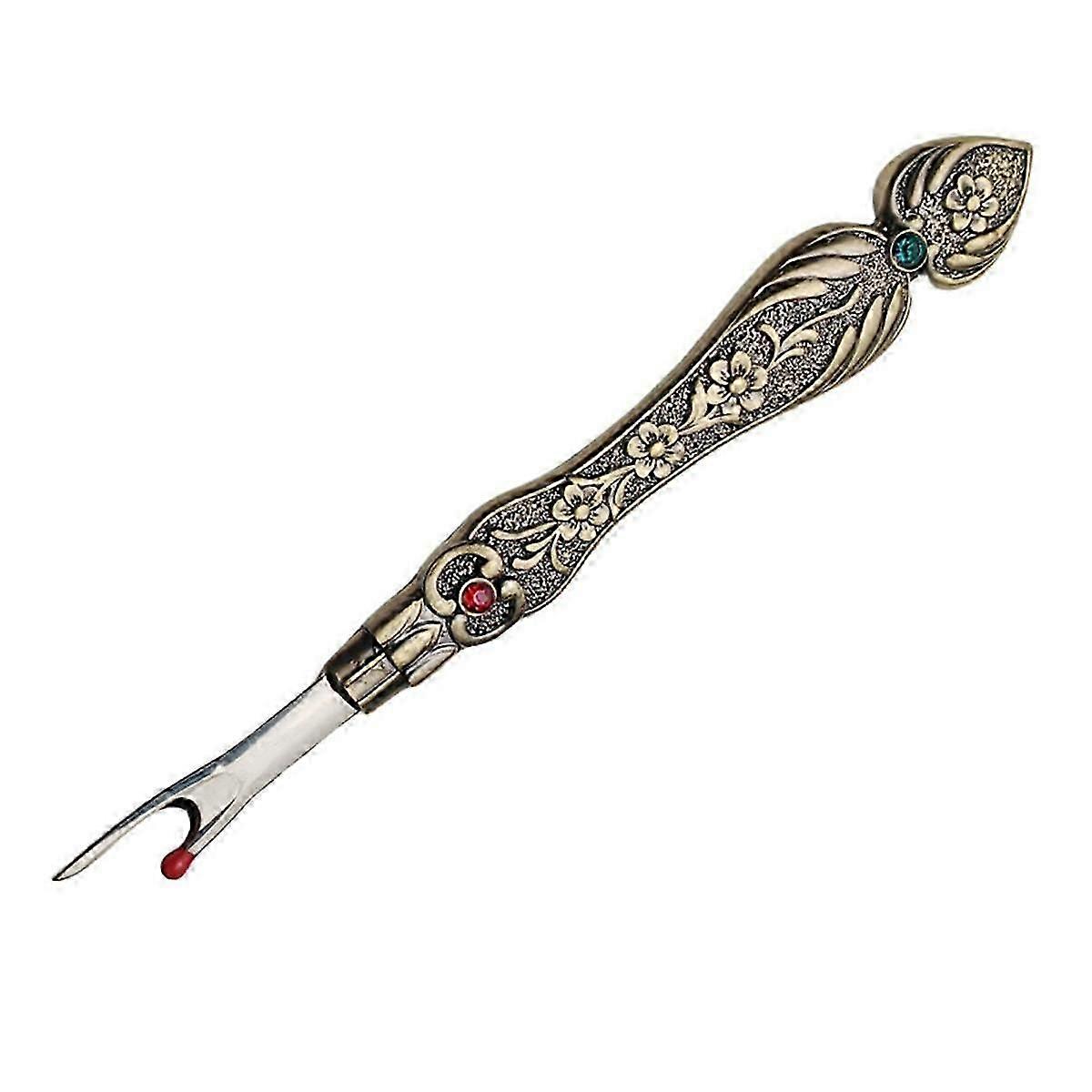 Vintage Thread Cutter Seam Ripper Unpicker - Sewing Handle Needlework Thread Remover Copper JN