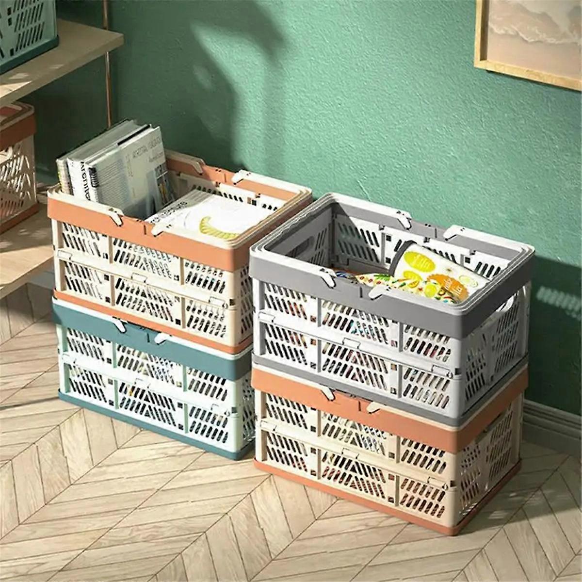 Outdoor folding picnic basket portable camping storage Container C