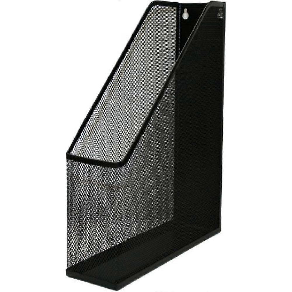 Mesh Steel Organizer Box For Desktop Or Shelf Use, Featuring 3 Vertical Compartments And A Durable Construction