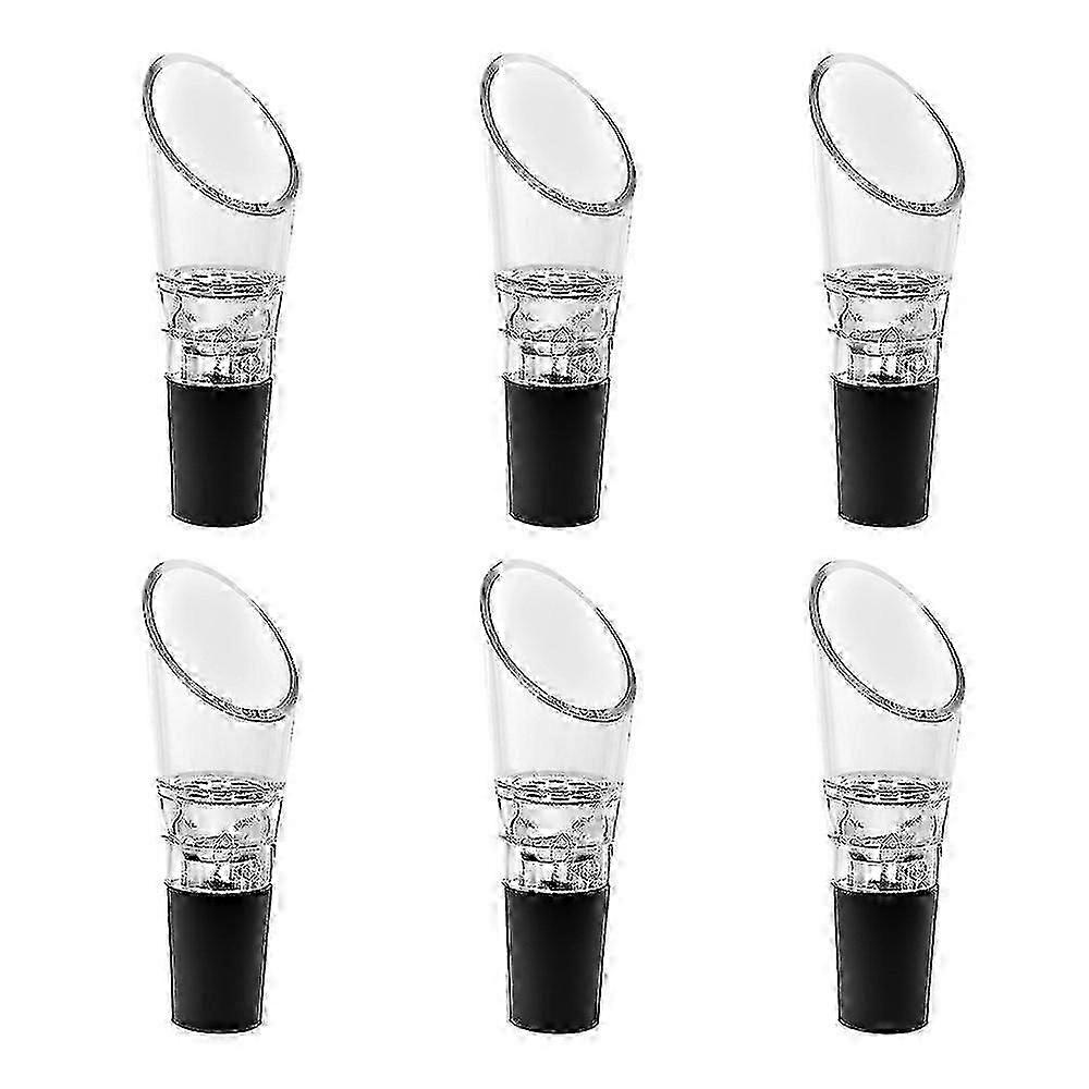 6-pack vinluftare, premium luftningskaraffpip