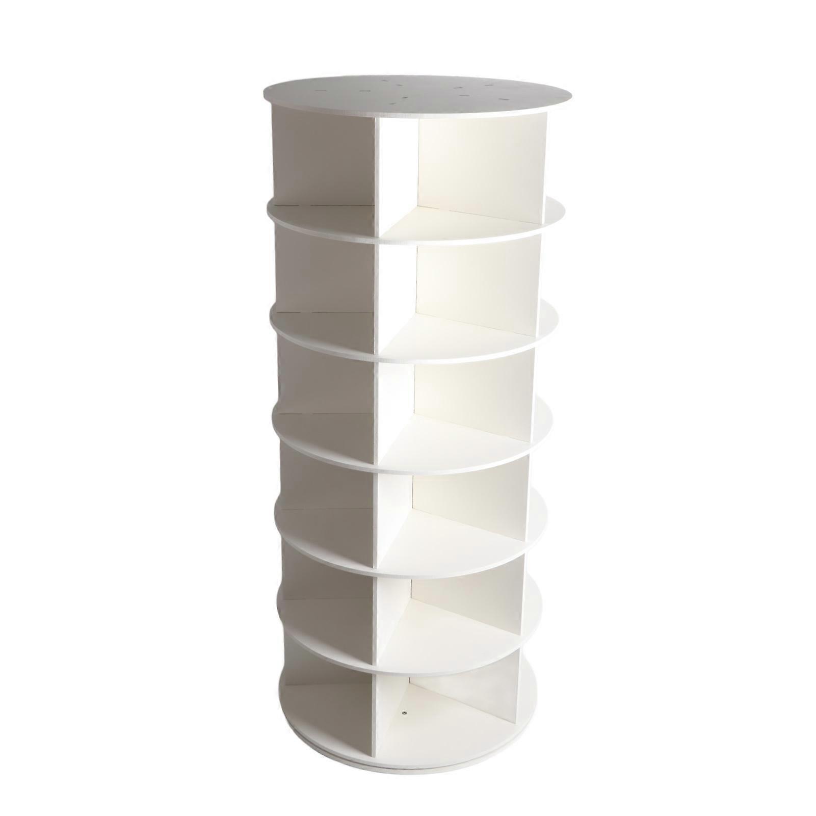 Rotating Shoe Rack Tower 360 Degree Multifunctional Revolving Shoe Organizer Shoe Display Stand for Entryway Hallway Living Room 6 Layers 