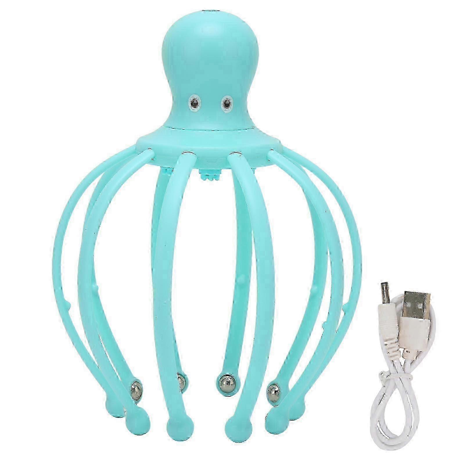 Portable Acupressure Scalp Massage Tool, Ergonomically Designed For Stress Relief And Increased Blood Circulation, Automatic Massage With Vibration