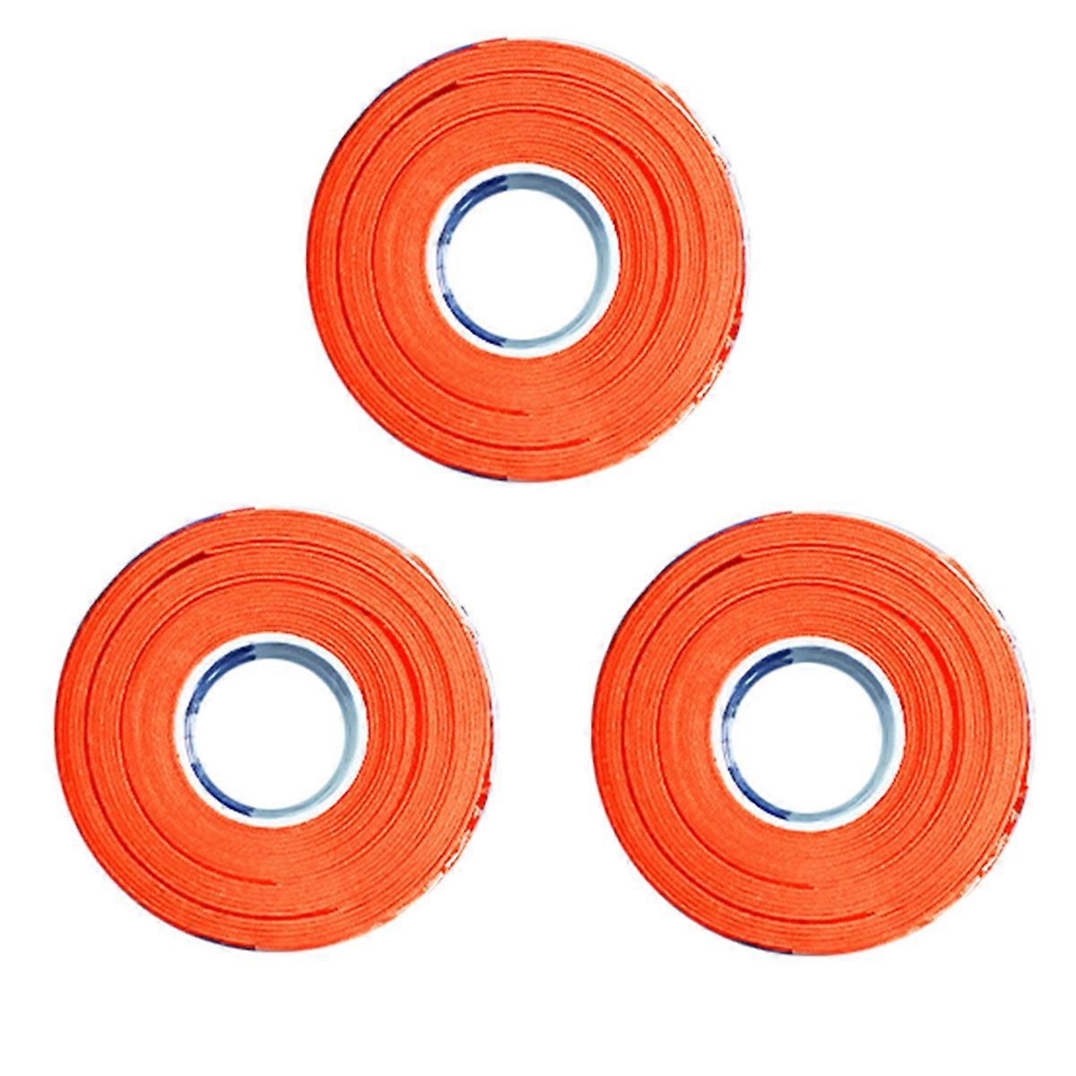 Badminton Racket 7C Flat Rubber, Soft and Shock-Absorbing,Orange