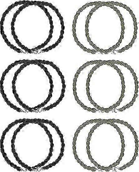12 Pieces Elastic Boot Straps Military Leg Straps Blousing Garters with Metal Hooks for Navy Army Air Force(Green and Black),2024 Ping