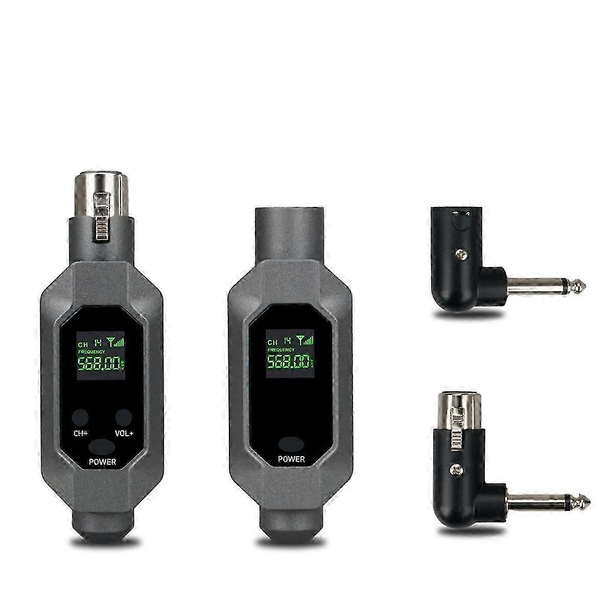 Wireless Microphone Transmitter Receiver Plugged Into Xlr Wireless Microphone System for Dynamic 48