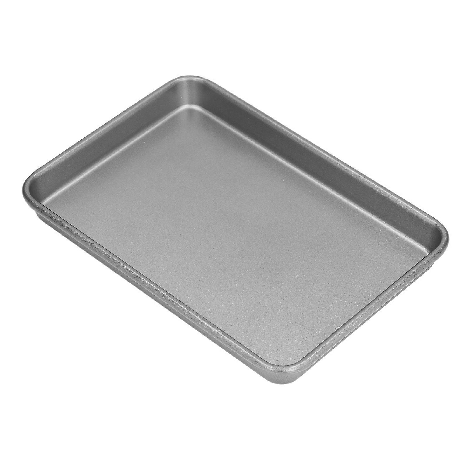 Durable Black Stainless Steel Baking Tray, 3 Sizes, High Temp Resistant