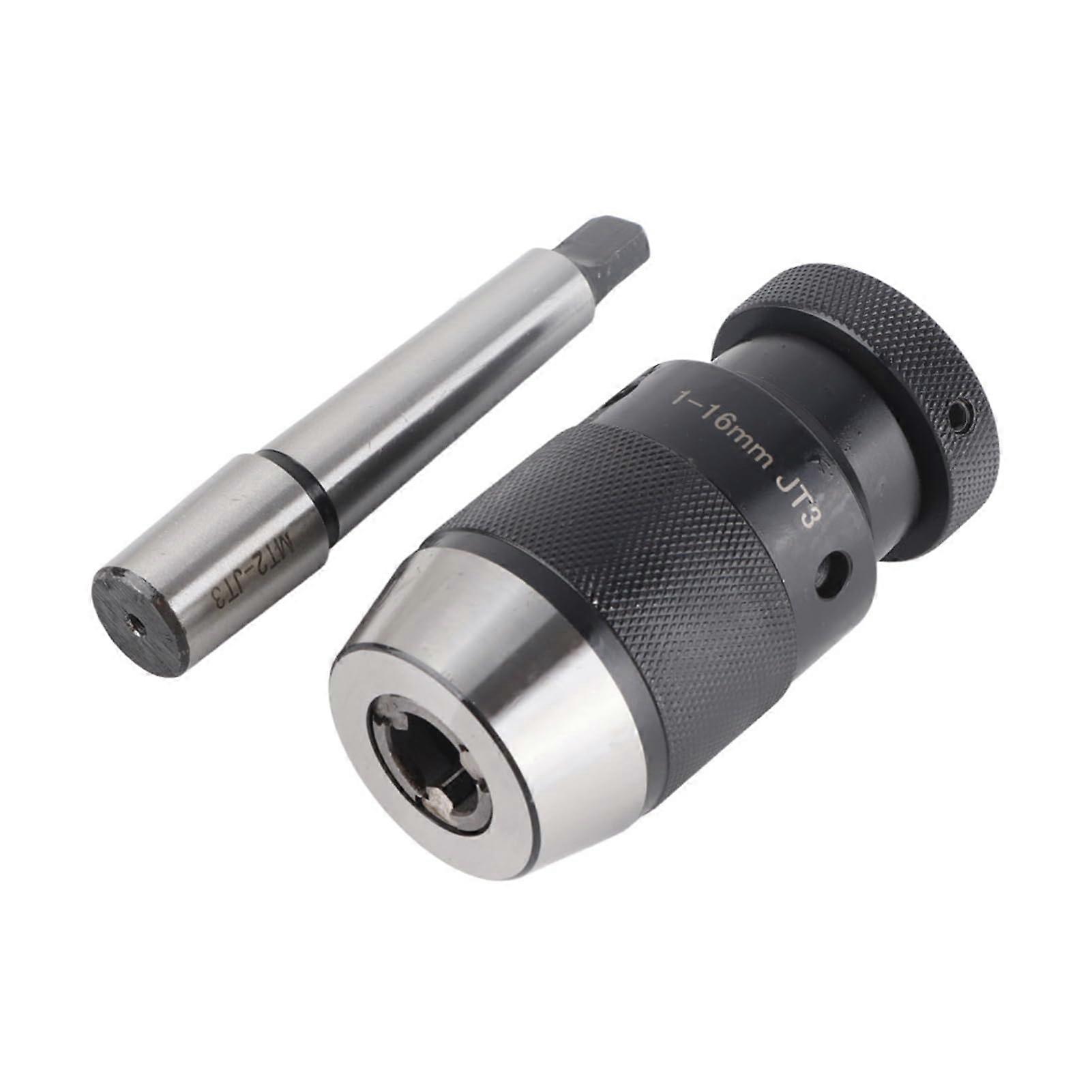 Keyless Drill Chuck 1/32-5/8 JT3-MT2 Straight Shank Arbor for Power Drill and Drill Press Compatibility