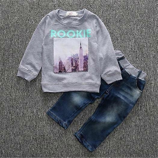 Summer Boys Short Sleeve Denim Pants Clothing