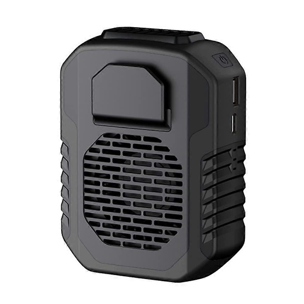 Portable Waist Fan USB Rechargeable Hanging Neck Mini Fan for Outdoor Sports, 6000mAh Battery, Black клип-дон Фан