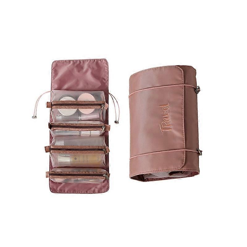 4 In 1 Multi-Function Cosmetics Storage Bag Removable Large Capacity Travel Convenient Cosmetic Bag Wash Bag, Colour: Upgrade Pink