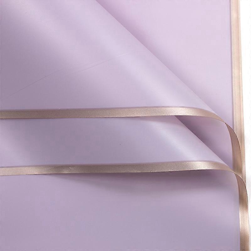 20 Sheets / Pack Flower Wrapping Paper, Colour: Lavender Purple