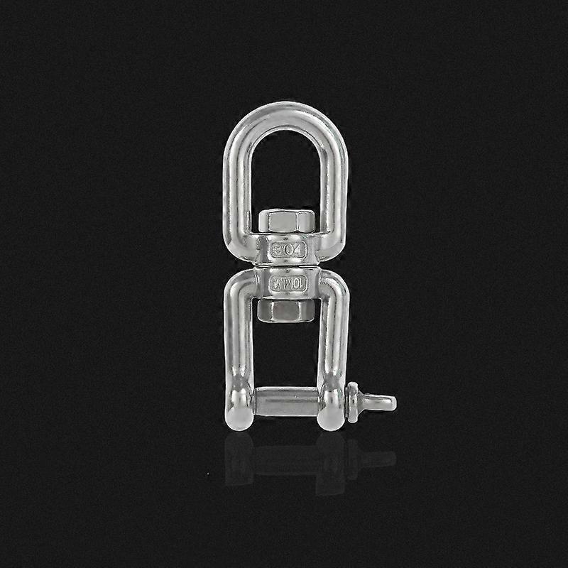 M10 OX Type 304 Stainless Steel 360 Degree Rotating 8-Shaped Chain Snap Ring Connecting Hook Swivel