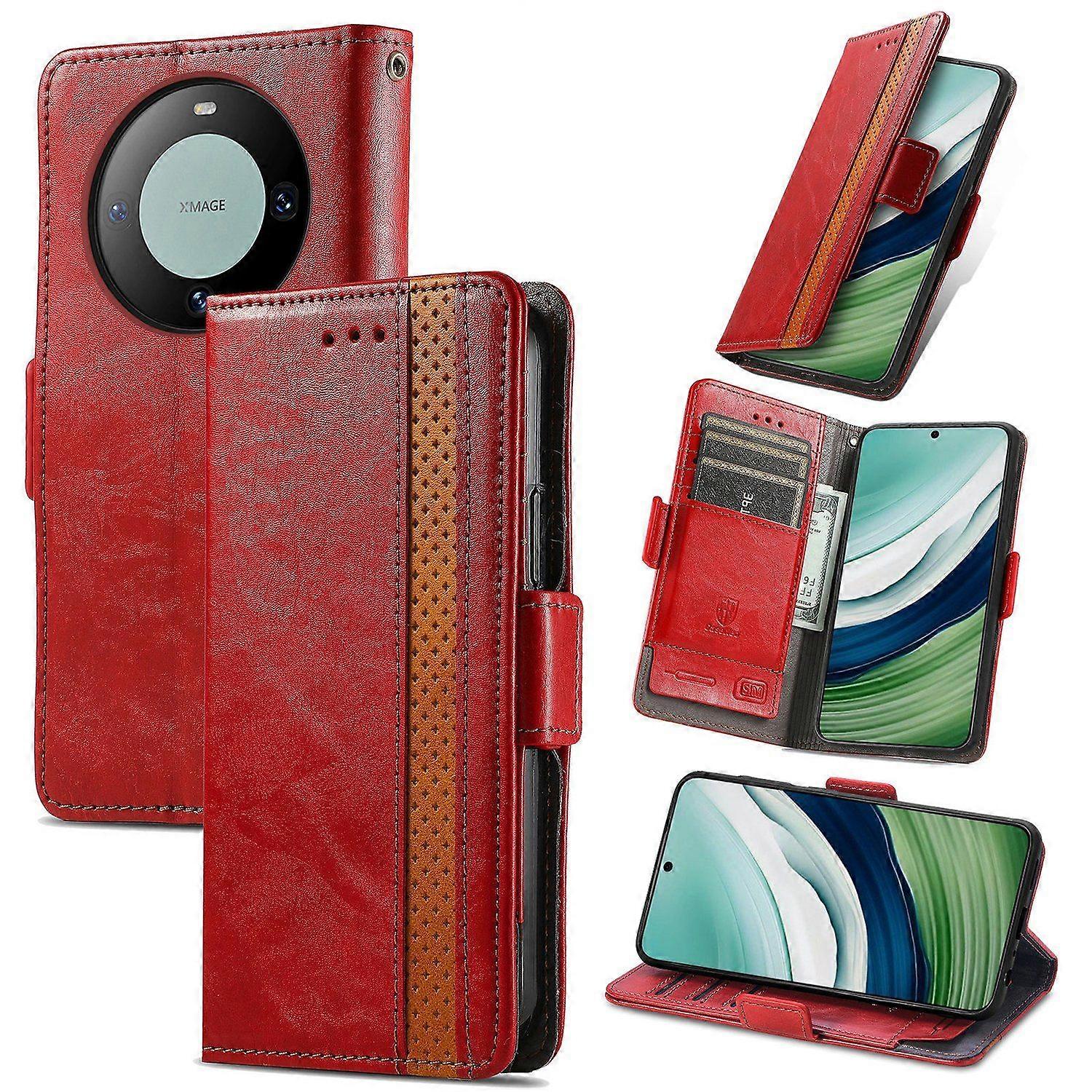 Compatible With Huawei Mate 60 Wallet Case, PU Leather Flip Case with Card Holders RFID Blocking Kickstand Phone Cover