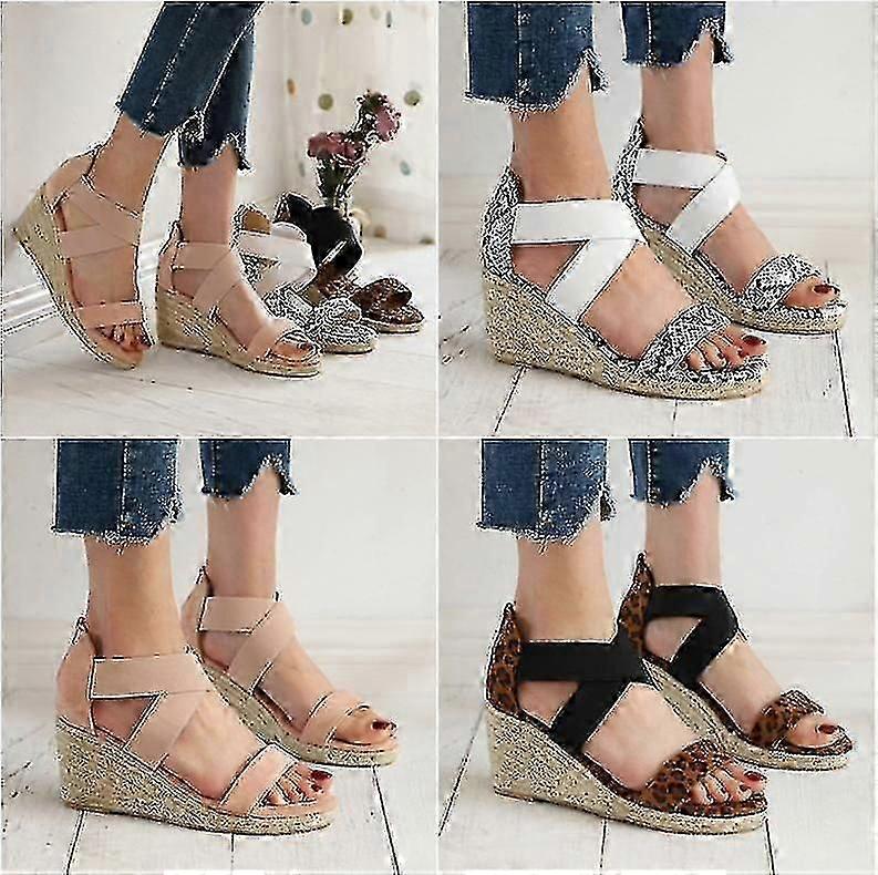 Women"s Platform Sandals Wedge Ankle Strap Open Toe Sandals