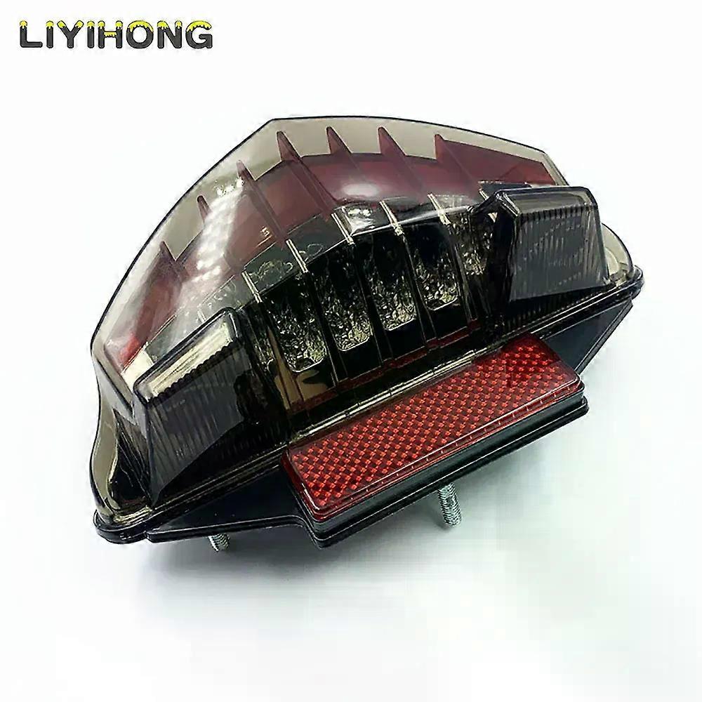 Motorcycles Rear Tail Light Taillight compatible for B-M-W F650 F650 GS F650 ST F800 ST R1200 GS Adventure Red LED E4 E-Mark Brake Stop Light