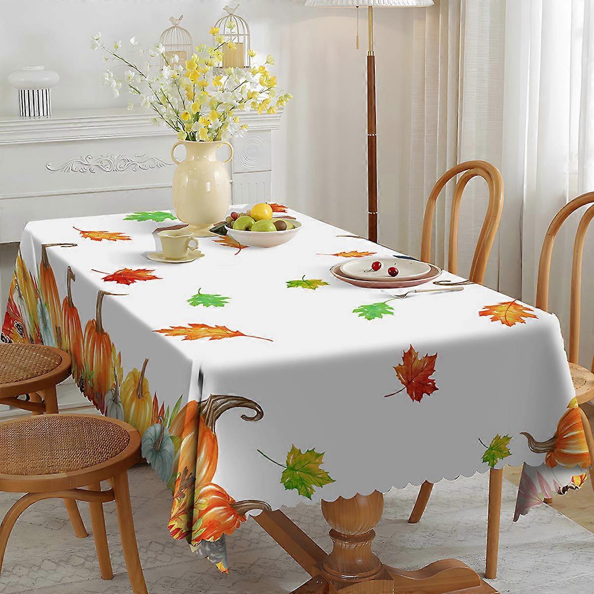 Fall Tablecloth, Thanksgiving Tablecloth, Waterproof Fall Table Cloths Decor, Fall Thanksgiving Tablecloth For Rectangle Tables 150*200cm