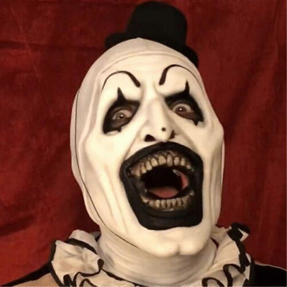 Terrifier 2 Art the Clown Mask コスプレコスチューム 仮面舞踏会 ハロウィン カーニバル パーティー 小道具、ハッピーH